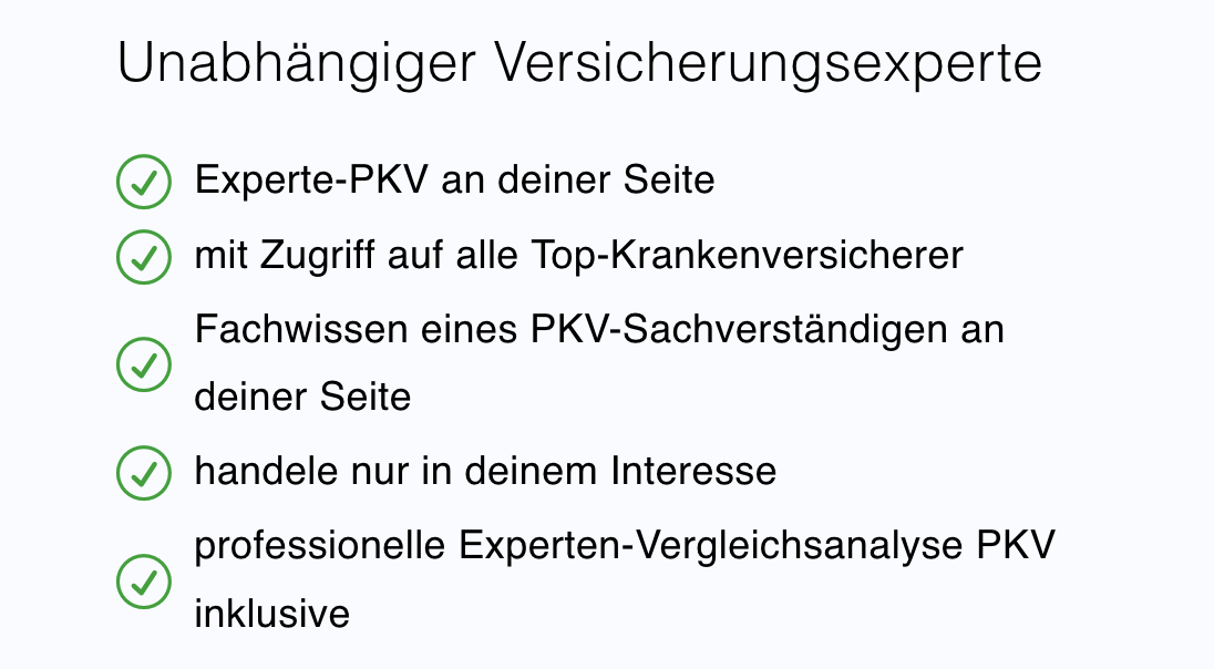 Unabhängiger Versicherungsexperte<br />
Vorteile