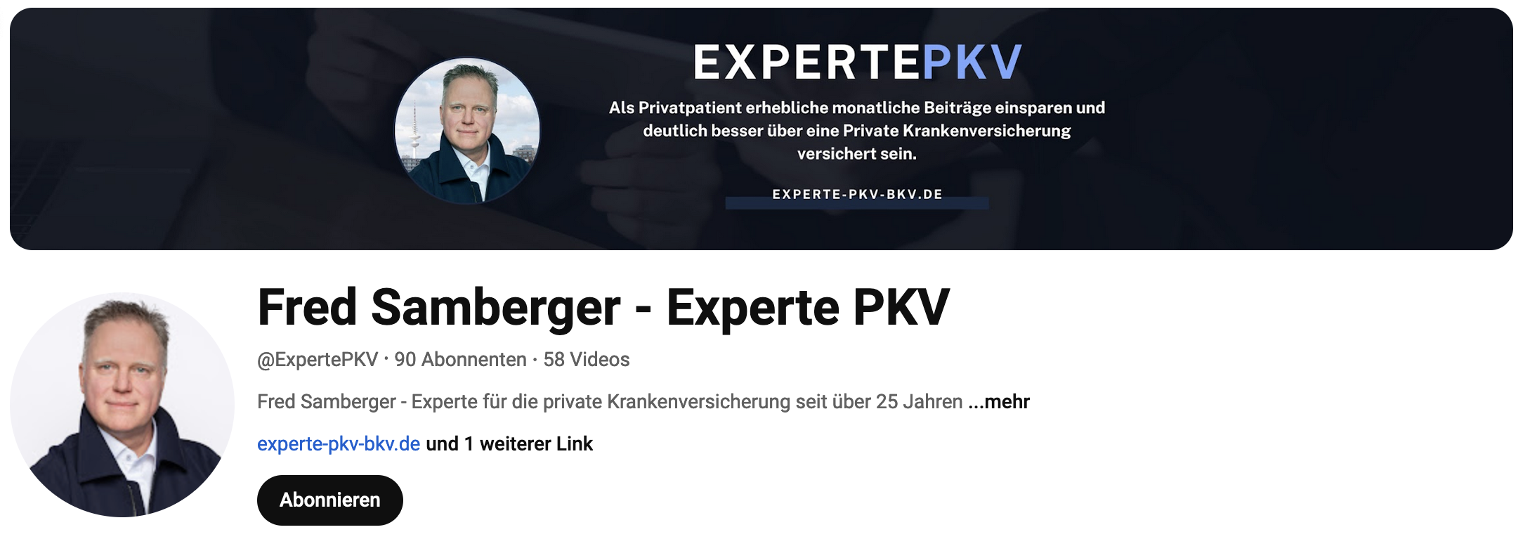 Fred Samberger - Experte PKV YouTube