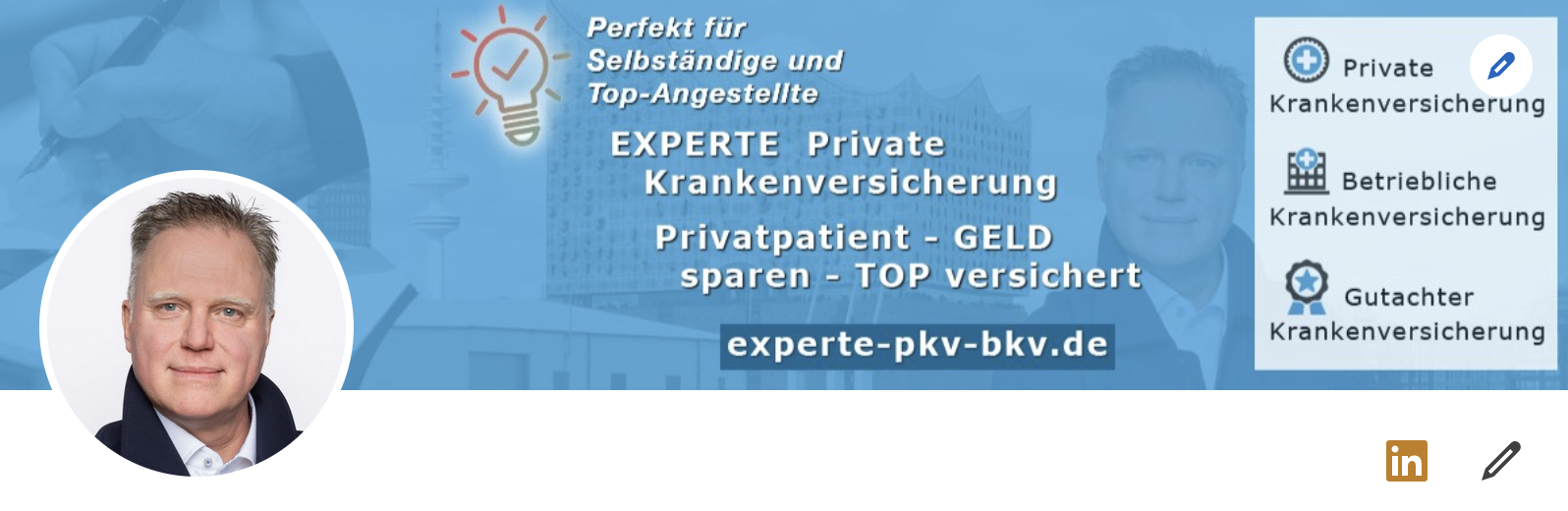 Experte Private Krankenversicherung auf LinkedIn