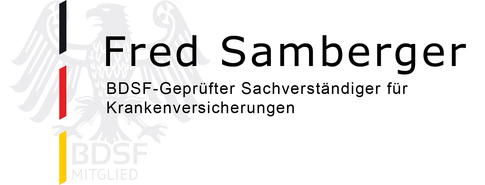 Fred Samberger Sachverständiger Krankenversicherung